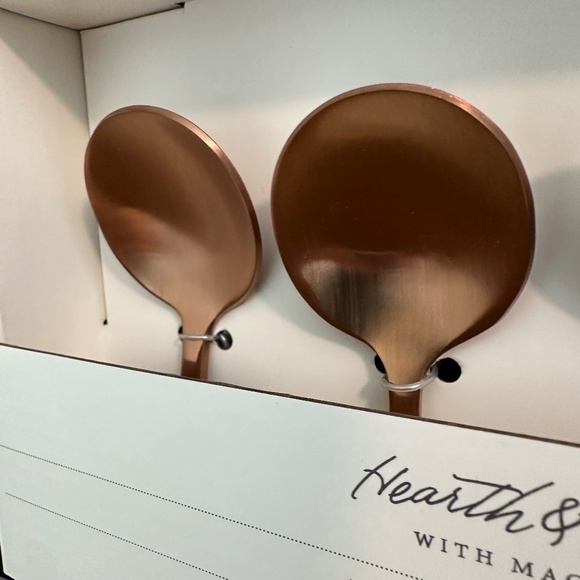 Hearth & Hand Magnolia Stainless Steel Tasting Spoons Copper Finish Set of 4 - Picture 7 of 9